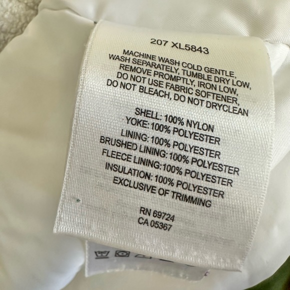 Columbia Women’s Winter Hooded Jacket Waterproof  Green & White Size Medium - Picture 14 of 16